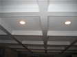 Coffered ceilings combined with recessed lighting adds a touch of elegance to any room